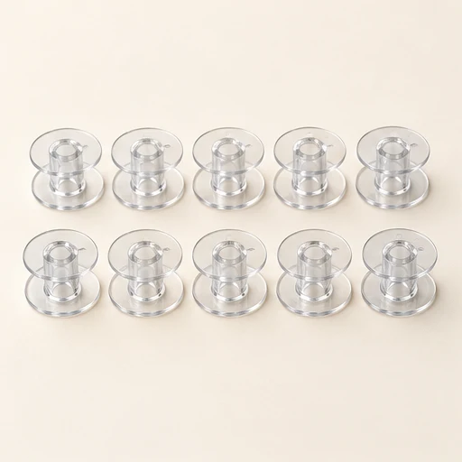 Clear bobbin pack